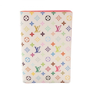 ルイ・ヴィトン LOUIS VUITTON × 村上隆 クーヴェルテュール パスポール NM  パスケース アクセサリー レディース M14178