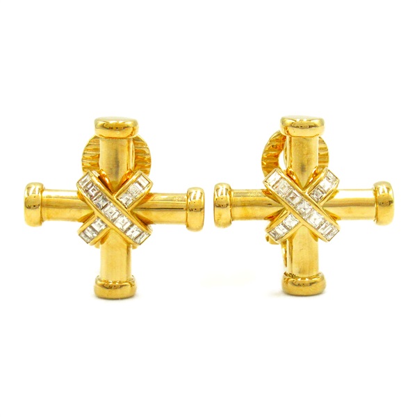 ブルガリ(BVLGARI)ブルガリ パッソドッピオ ダイヤクロス ピアス 