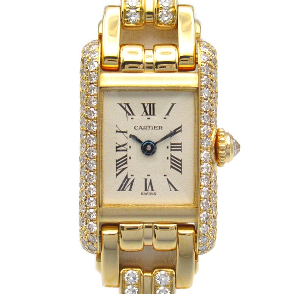 カルティエ(CARTIER)カルティエ ミニタンク ダイヤベゼル 腕時計 時計