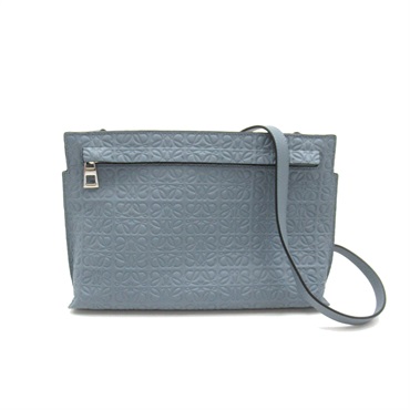 ロエベ　ショルダーバッグ　リピートアナグラム　ロゴ　スタッズ　総柄　キャンバス ロエベショルダーバッグリピートアナグラムロゴスタッズ総柄