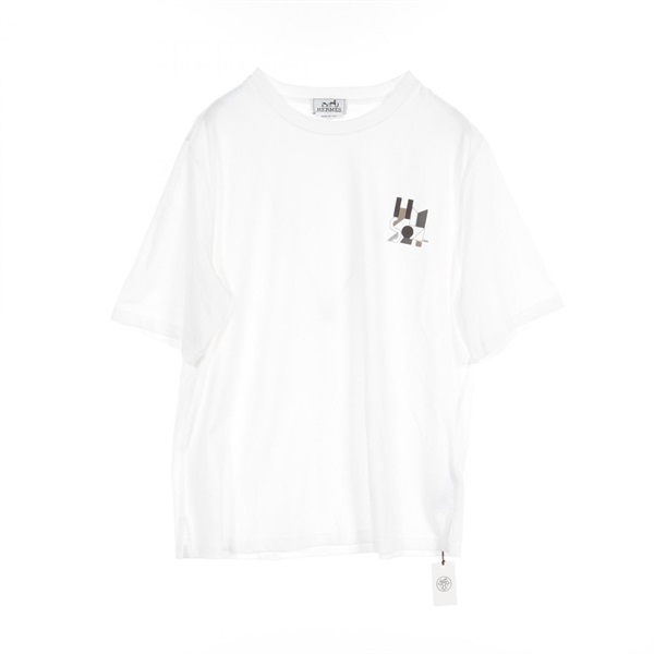 B*O様 Hermes ミニレザーパッチ　Tシャツ　Mサイズ　メンズ　コットン B*O様 Hermes ミニレザーパッチ Tシャツ Mサイズ メンズ コットン
