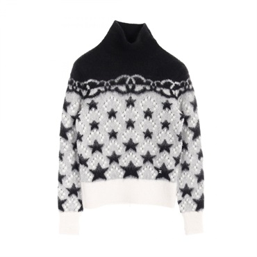 CHANEL ココマークシルク襟×きらきらココマーク柔らか極上カシミアニット 中古・古着通販】CHANEL (シャネル) ココマーク カシミヤ混