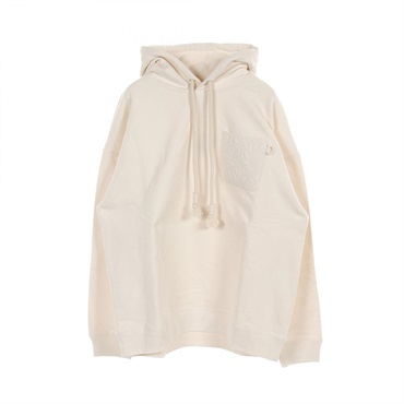 5976【人気アナグラム】ロエベ‪☆レザーポケット付きパーカー 子牛革 ロエベ(LOEWE)ロエベ アナグラムロゴパッチポケット パーカー