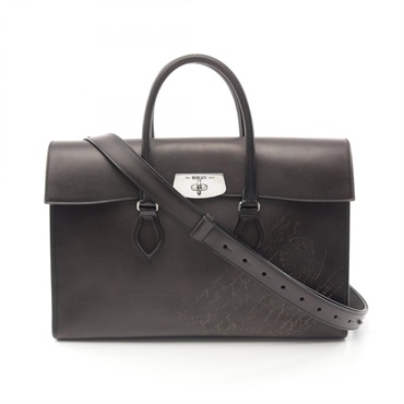 世界に一つ 定価84.5万 ベルルッティ エミーオ スクリットレザートート