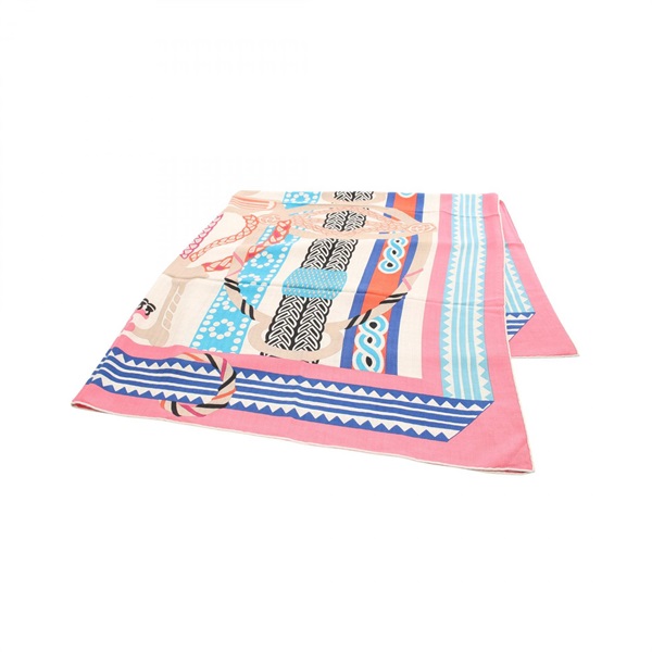 HERMES スカーフ　カレジェアン　ビーチ　エルメス　カレ140 大判 HERMES スカーフ カレジェアン ビーチ エルメス カレ140 大判 HERMES