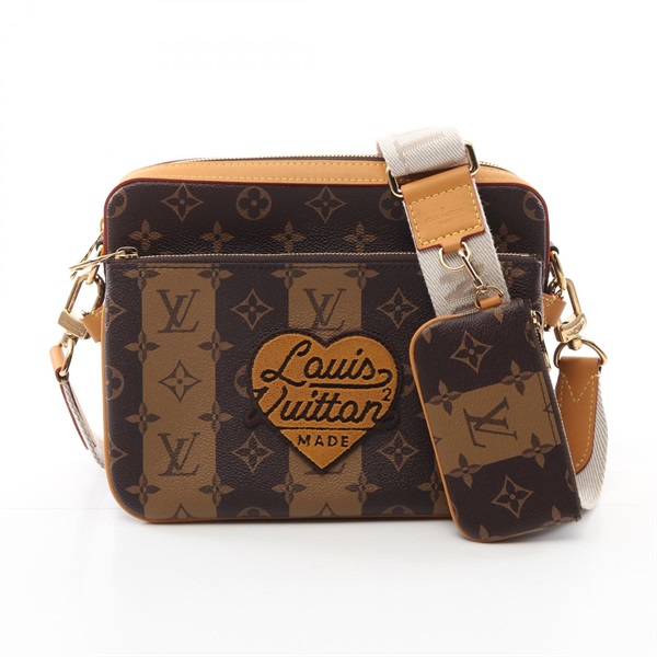 ルイ・ヴィトン LOUIS VUITTON × NIGO トリオ メッセンジャー  ショルダーバッグ バッグ メンズ M45965