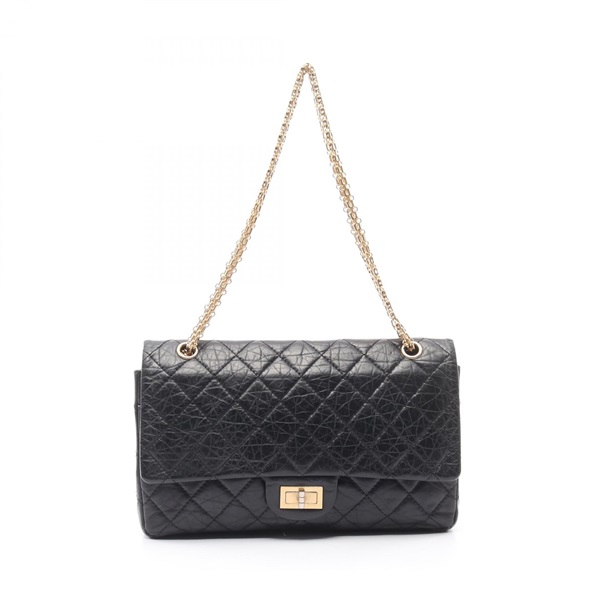 シャネル(CHANEL)シャネル 2.55 マトラッセ マキシ Wフラップ 