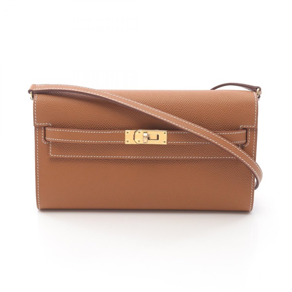 HERMES ブラウンレザーショルダーバッグ~~ HERMES ブラウンレザーショルダーバッグ HERMES ブラウンレザー