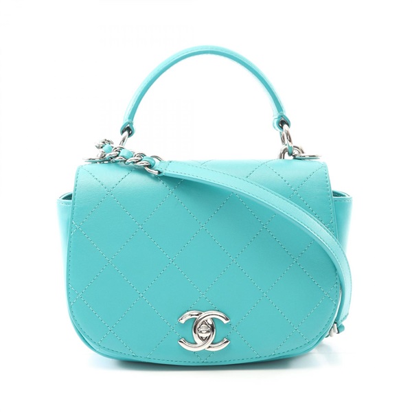 シャネル マトラッセ トップハンドル ショルダーバッグ バッグ レディース