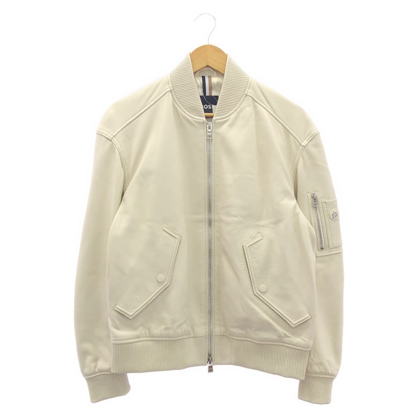 【希少品】BOSS ボスジャン 2000年限定 レザージャケット レディースM 新品】 2000年限定 B-3 タイプBOSSジャン ボスジャン M BOSS