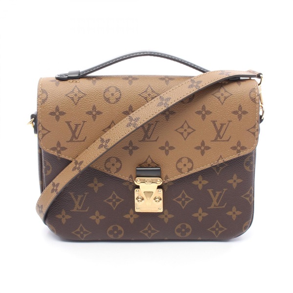 ルイ・ヴィトン ポシェット メティス MM モノグラムリバース ハンドバッグ バッグ レディース M44876