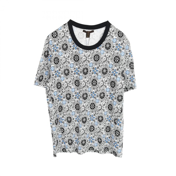 【値下げ】ルイヴィトン 半袖カットソー モノグラム柄 グレー XL ルイ・ヴィトン(LOUIS VUITTON)ルイ・ヴィトン モノグラム カットソー