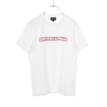 エンポリオ・アルマーニ ラインストーンロゴ カットソー 衣料品 トップス メンズ