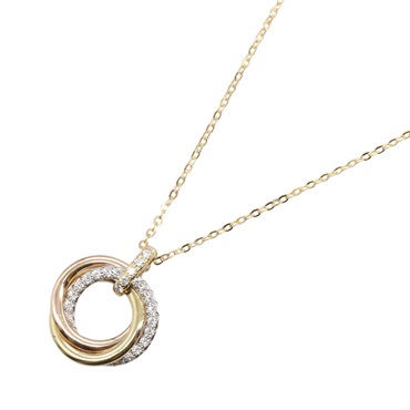 カルティエ(CARTIER)カルティエ トリニティネックレス ダイヤ