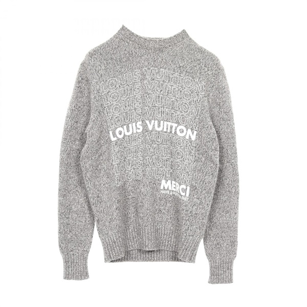 LOUIS VUITTON ロゴプリント セーター ルイ・ヴィトン(LOUIS VUITTON)ルイ・ヴィトン ロゴプリント ニット