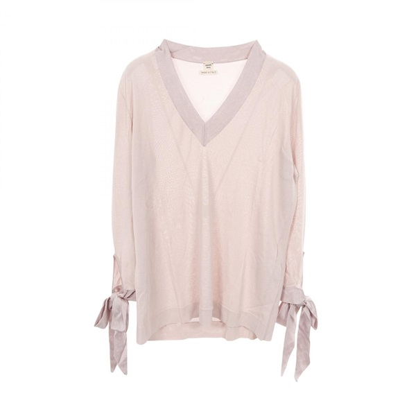 エルメス HERMES ニット セーター トップス レディース #38 カシミヤ ブランカッセ ブラック 1989