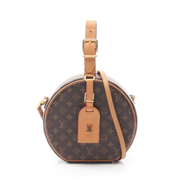 ルイ・ヴィトン LOUIS VUITTON プティット ボワット シャポー ハンドバッグ バッグ PVCコーティングキャンバス レザー モノグラム レディース ブラウン系 M43514 【中古】 ルイ・ヴィトン(LOUIS VUITTON)ルイ・ヴィトン プティット ボワット