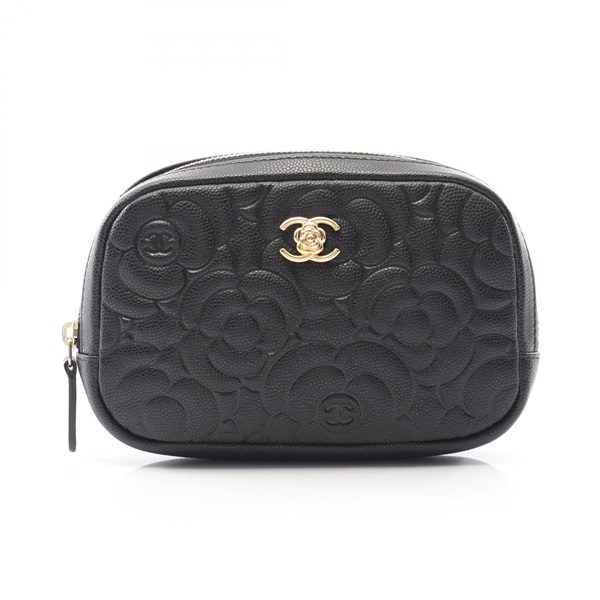 シャネル(CHANEL)シャネル カメリア ポーチ バッグ レディース