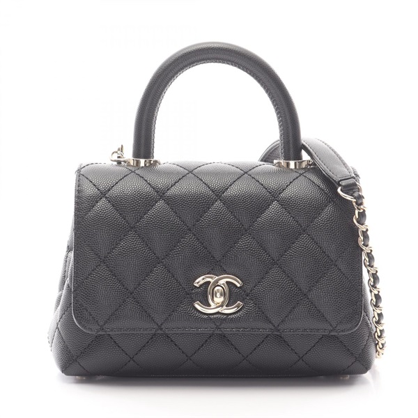 シャネル ココハンドルXXS トップハンドル ハンドバッグ バッグ レディース AS2215