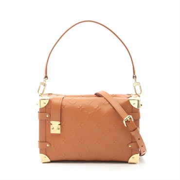 ルイ・ヴィトン サイドトランクPM モノグラム タン ハンドバッグ バッグ レディース M21741