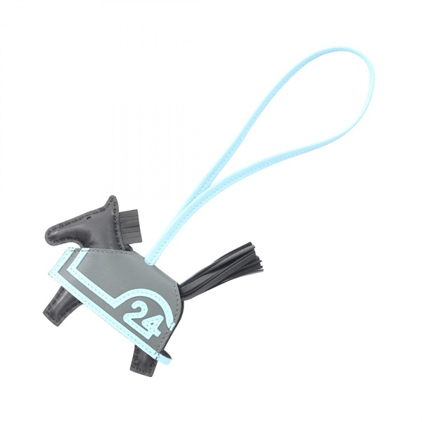 エルメス ロデオPM ロベオクール セレスト ヴェールマングローブ チャーム アクセサリー レディース