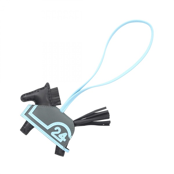 エルメス ロデオPM ロベオクール セレスト ヴェールマングローブ チャーム アクセサリー レディース