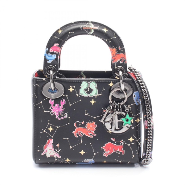 ディオール レディディオール ミニ 星座 ハンドバッグ バッグ レディース S0856BNER