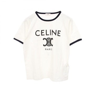 セリーヌ トリオンフ コットンジャージー 半袖Tシャツ 衣料品 トップス レディース