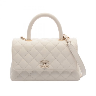 シャネル ココハンドル フラップ マトラッセ ハンドバッグ バッグ レディース A92990