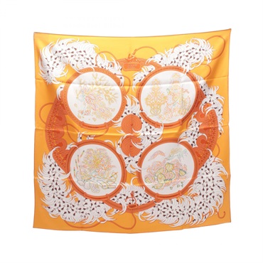 エルメス カレ90 Legende Brodee スカーフ 衣料品 レディース