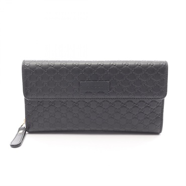 グッチ マイクログッチシマ 三つ折り長財布 財布 レディース 449364