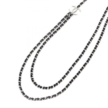 シャネル ココマーク 2連 ロング ネックレス ジュエリー レディース