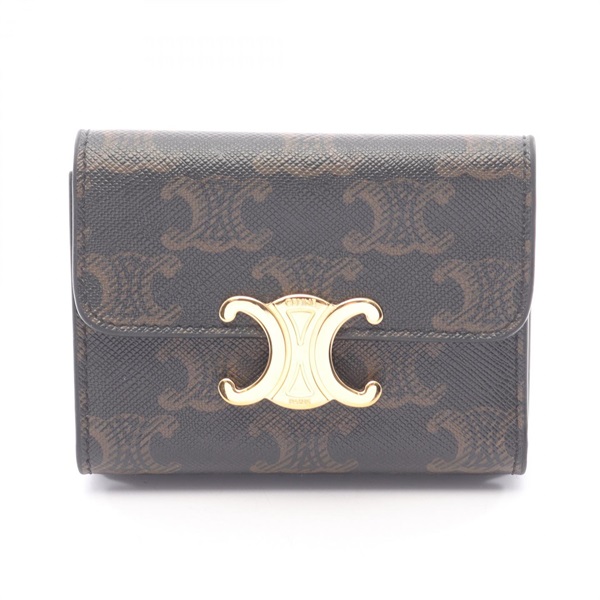 セリーヌ トリオンフ コンパクトウォレット 三つ折り財布 財布 レディース 10I652DS3.04LU