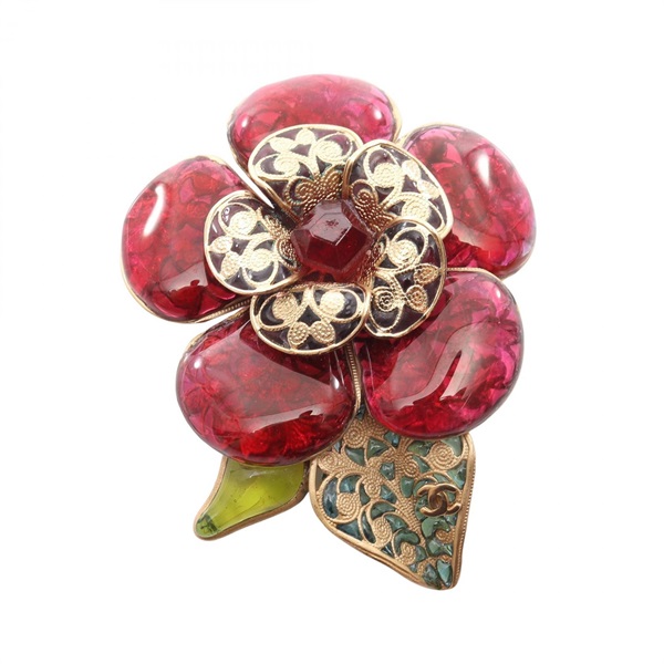 シャネル カメリア ココマーク 01A ブローチ アクセサリー レディース