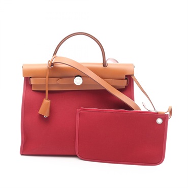 エルメス(HERMES)エルメス エールバッグジップPM ルビー ナチュラル