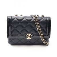 箱付き【新品電池】CHANEL マトラッセ/動作良好 稼動品 シャネル ブラック シャネル(CHANEL)シャネル マトラッセ ミニフラップ ショルダーバッグ