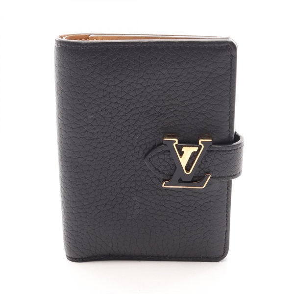 ルイ・ヴィトン LV ヴェルティカル ウォレット コンパクト ノワール 二つ折り財布 財布 レディース M81561