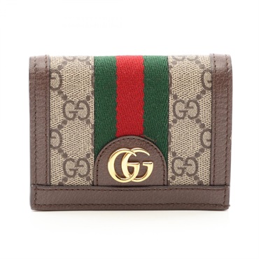 グッチ オフィディア GGスプリーム 二つ折り財布 財布 レディース 523155