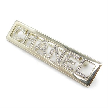 シャネルブローチ 明日着 キラキラストーン♪ 大きめCCマーク ブローチ CHANEL