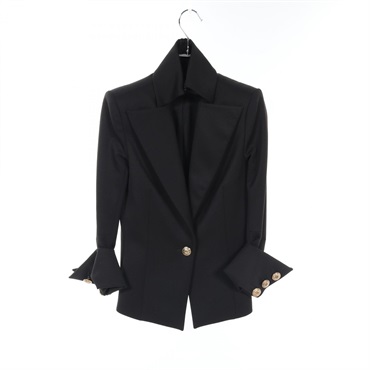 中古・古着通販】BALMAIN (バルマン) ラムレザーテーラード 中古・古着通販】BALMAIN (バルマン) ラムレザーテーラード