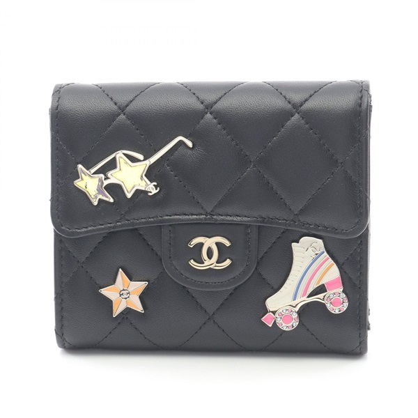 CHANEL ミニ財布 マトラッセ クラシック スモール フラップウォレット 楽天市場】【10%OFF】 シャネル 三つ折り財布 クラシック スモール