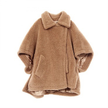 最終金額　マックスマーラ　日本限定テディポンチョ　S Max Mara - Max Mara テディベア ケープ ポンチョ 日本限定色