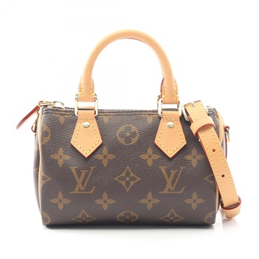 ルイ・ヴィトン ナノスピーディ モノグラム ハンドバッグ バッグ レディース M81085