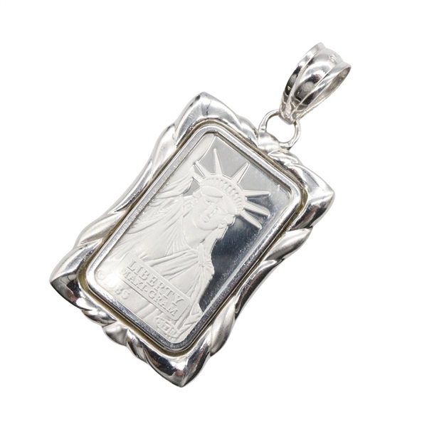 ジュエリー トップ ペンダントトップ ジュエリー メンズ レディース PT999.5/K14WG 8.0g