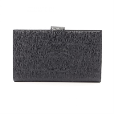 シャネル ココマーク 二つ折り長財布 財布 レディース A13498