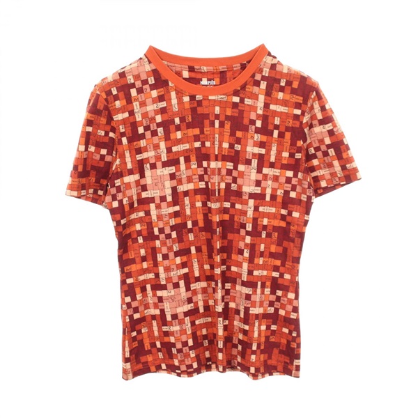 エルメス 半袖Tシャツ　Mサイズ　未使用品　ボルデュック　リボン柄 エルメス(HERMES)エルメス ボルデュックチェック 半袖Tシャツ 衣料品
