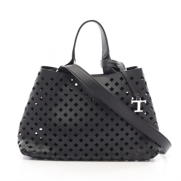 トッズ Tタイムレス パンチング 2WAY ショルダーバッグ バッグ レディース