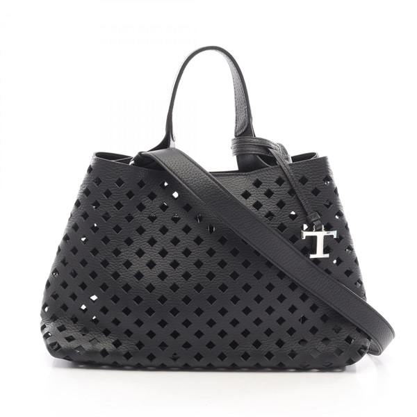 トッズ Tタイムレス パンチング 2WAY ショルダーバッグ バッグ レディース