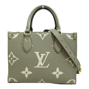 Louis Vitton オンザゴー pm ◇希少◇ LOUIS VUITTON オンザゴー PM 黒 ピンク バッグ (Louis