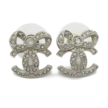 シャネル(CHANEL)シャネル ココマークリボンピアス ピアス